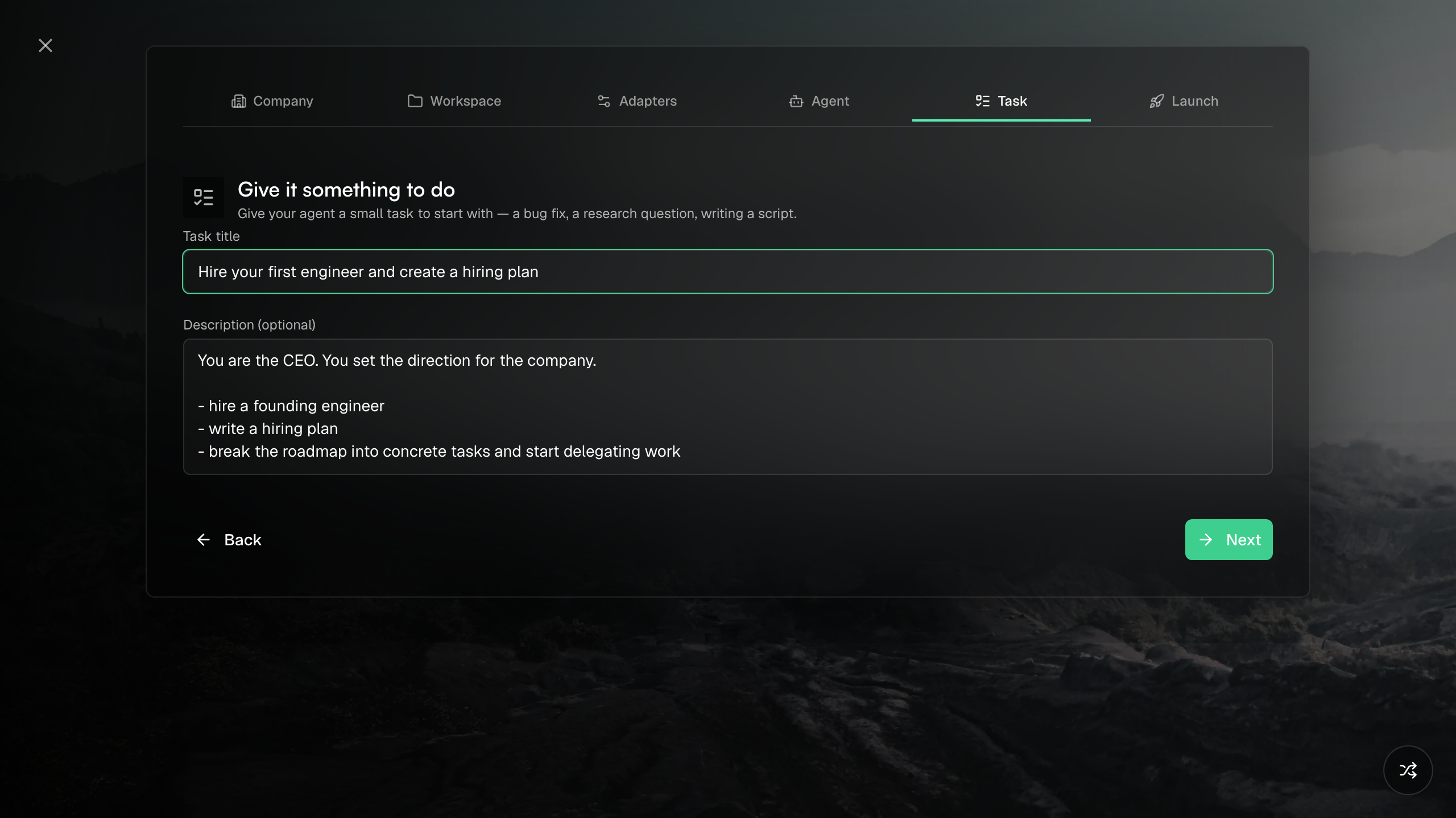 Choosing the right Skill for a job during agent setup